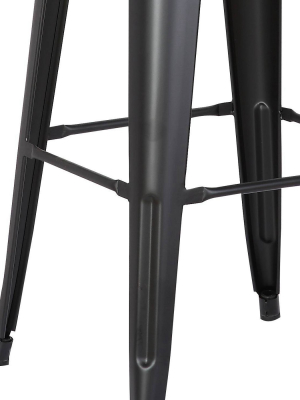 Set Of 2 30" Industrial Backless Metal Barstools - Ac Pacific