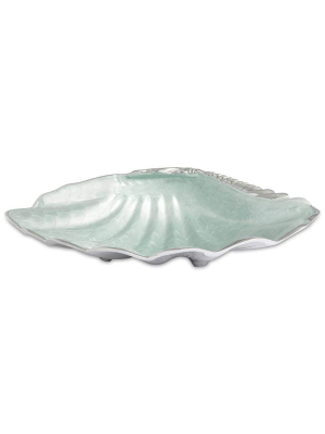 Julia Knight Tahitian Clam Shell 17.5" Bowl In Hydrangea