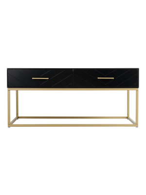 Ellias Coffee Table Black/gold - Finch