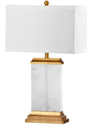 Summer Alabaster Table Lamp White