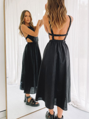 Kensington Backless Midi Dress