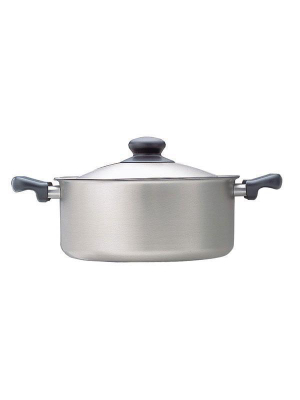 Stainless Steel Shallow Pot With Lid