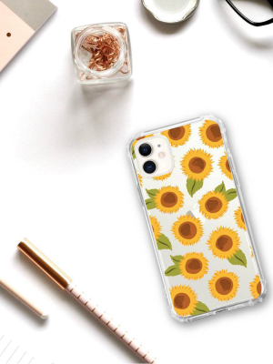 Otm Essentials Apple Iphone 11 Clear Case - Sunflowers Yellow