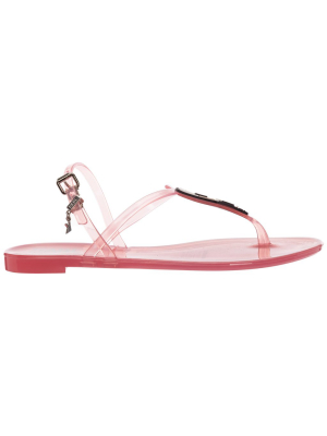 Karl Lagerfeld Karl Patch Flat Sandals