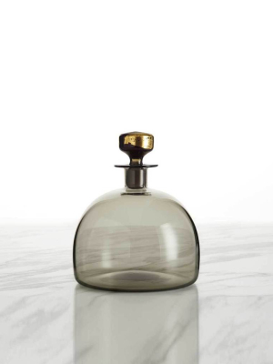 Hand-blown Whiskey Decanter, Wide