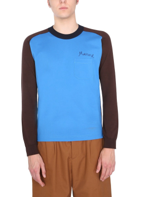 Marni Colour Block Crewneck Sweatshirt