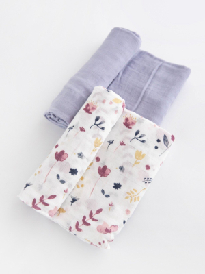 Deluxe Muslin Swaddle Blanket Set - Fairy Garden 2