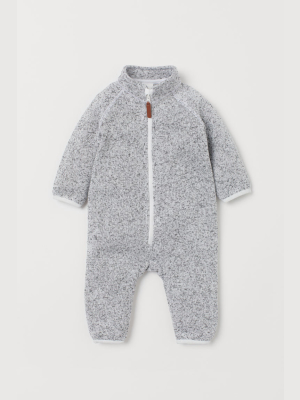 Knit Fleece Jumpsuit