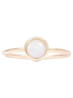 Gemstone Stacking Ring With Opal