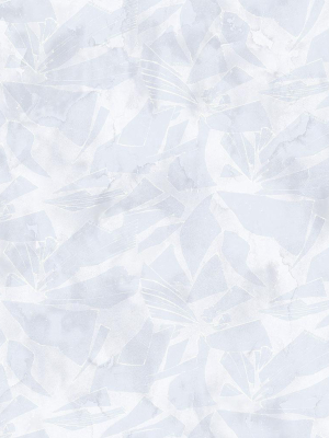 Glass Wallpaper In Blue, Grey, And Cream From The Transition Collection By Mayflower