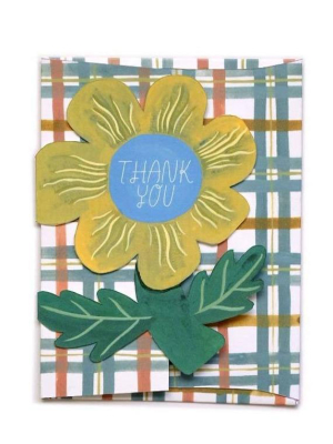 Thank You Flower Die Cut Card