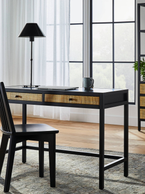 Springville Writing Desk With Drawers Black - Threshold™ Designed With Studio Mcgee