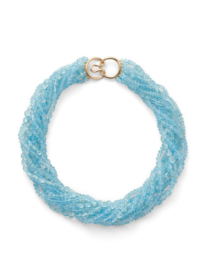 Aquamarine Multi Strand Necklace