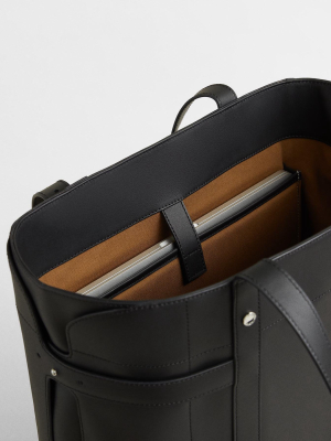 Miller Leather Vertical Tote