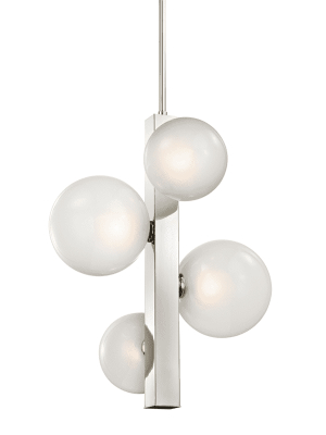 Hinsdale 4 Light Pendant Polished Nickel