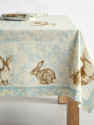 Damask Bunny Tablecloth