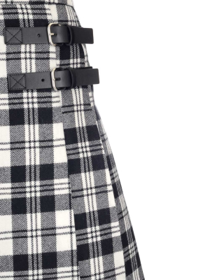 Redvalentino Tartan Layered Mini Skirt