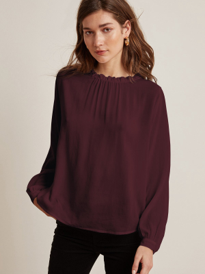 Ginger Challis Neck Tie Top