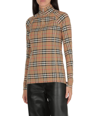 Burberry Vintage Check Long-sleeve Top