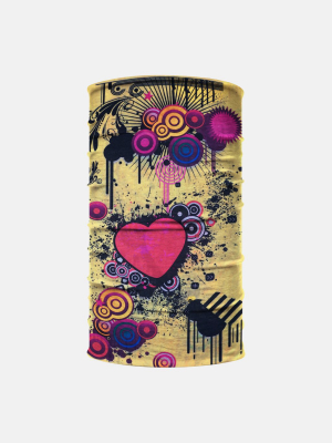 Pop Love Yellow Neck Gaiter