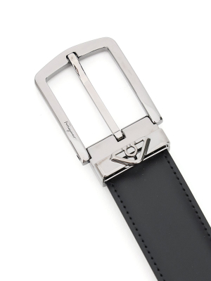 Salvatore Ferragamo Gancini Reversible Belt