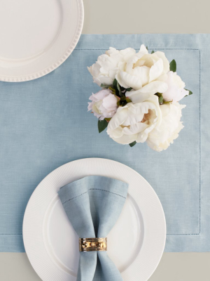 The Classic Hemstitch Linen Table Runner