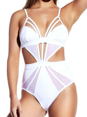 Strappy Cutout Monokini One-piece Swimsuit