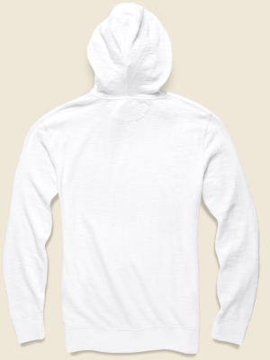 Slub Cotton Hoodie - White