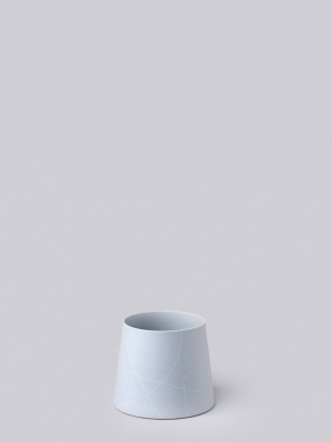 Middle Kingdom Small Wide Porcelain Cone - Ice