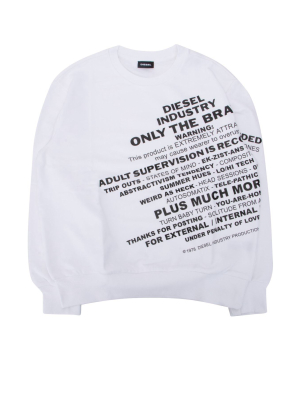 Diesel Kids Slogan Print Sweatshirt