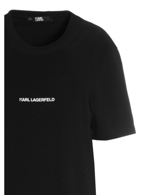 Karl Lagerfeld Logo Print Crewneck T-shirt