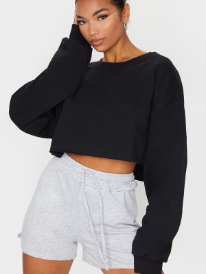 Black Ultimate Cropped Sweater