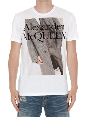 Alexander Mcqueen Graphic Logo Print T-shirt