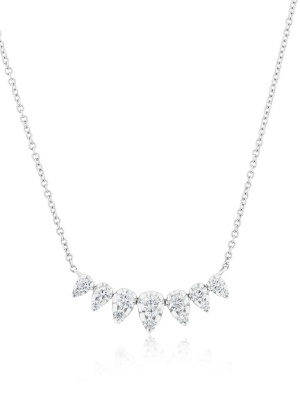 14kt White Gold Diamond Duchess Necklace