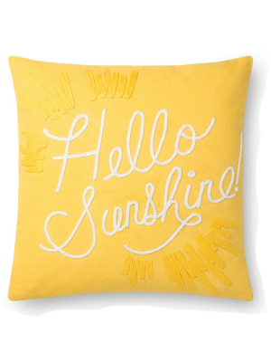 Loloi Rifle Paper Co. Pillow - Yellow/white