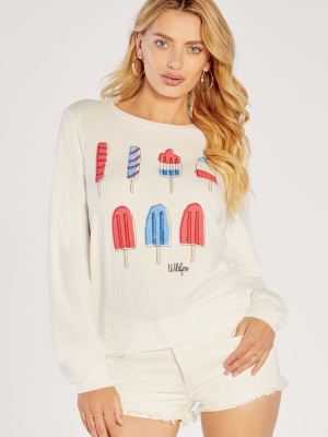 Take A Lick Baggy Beach Jumper | Vanilla