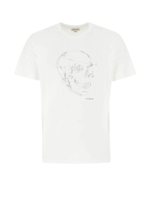 Alexander Mcqueen Skull Printed Crewneck T-shirt