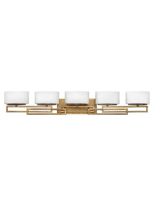 Bath Lanza Bath Five Light Brushed Bronze