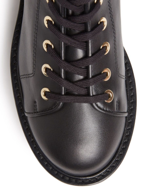 Stuart Weitzman Ryder Ultralift Buckle-detailed Combat Boots