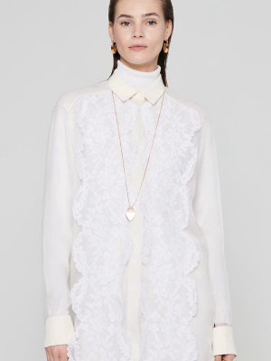 Residency Collection - Silk And Lace Blouse