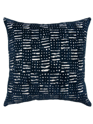 Square Feathers Home Seal Tribal Pillow