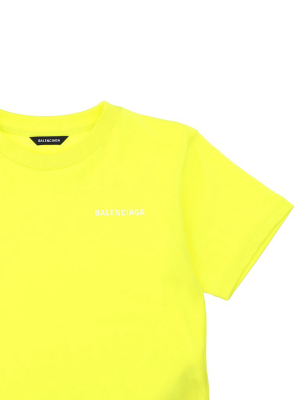 Balenciaga Kids Logo Printed T-shirt