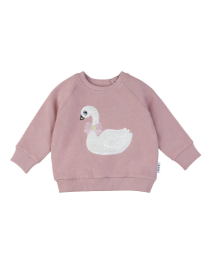 Huxbaby Swan Sweatshirt - Orchid