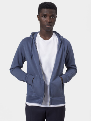 Classic Organic Zip Hood - Ivory White