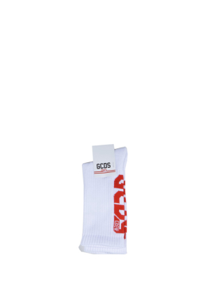 Gcds Kids Logo Intarsia Socks