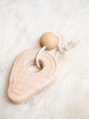 Wooden Avocado Stacker Teether