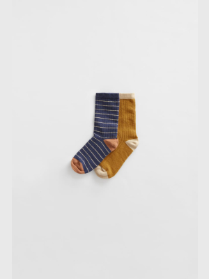 Two-pack Of Printed Socks