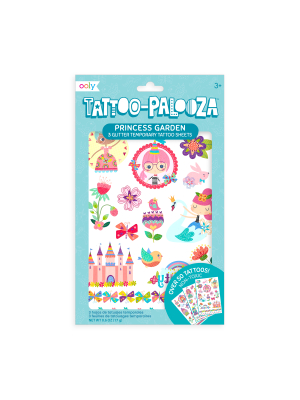 Tattoo-palooza Temporary Tattoos - Princess Garden - 3 Sheets