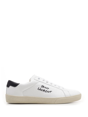 Saint Laurent Court Classic Sl/06 Embroidered Sneakers