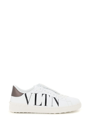 Valentino Vltn Logo Print Open Sneakers